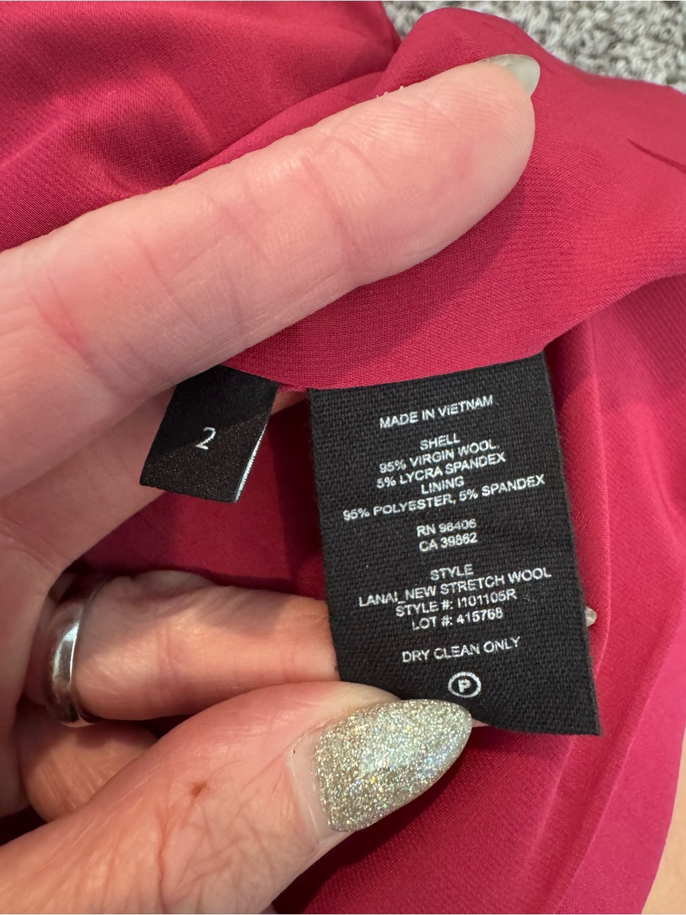 Theory Isita Wild Pink Fuchsia Blazer Open Front 2 $495 - Picture 7 of 10